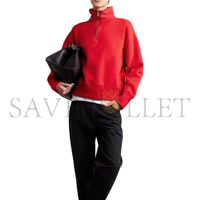 THE ROW HALF-ZIP HOODIE